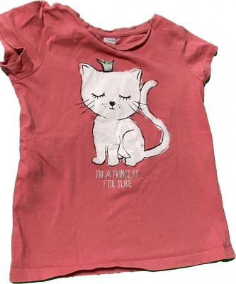 Tricou fetita , culoarea roz , marimea 110 cm , 4-5 ani foto