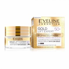 BEA4-100 Crema de zi si noapte Eveline 24K Gold Lift Expert 50+ 50ml