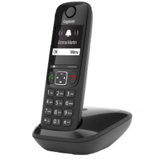 Telefon fara fir DECT Gigaset AS690, negru - RESIGILAT foto