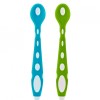 Set 2 lingurite din silicon babyjem soft spoon (culoare: bleu)