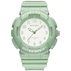 Ceas Copii Sanda 6094 Verde , Design Sport, Analog, Rezistent la socuri, Rezistent la Apa 5ATM foto