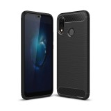 Husa TPU OEM Carbon Pentru Huawei P20 Lite, Neagra