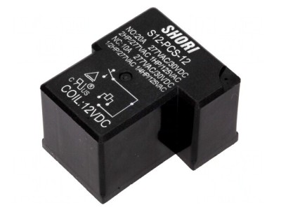 Releu Electromagnetic SPDT 12V 20A foto