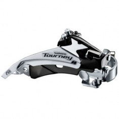 Schimbator fata Shimano Tourney FD-TY510, triplu, 6/7V, tragere dubla, 34.9mm, include adaptor pentru 31.8/28.6mm