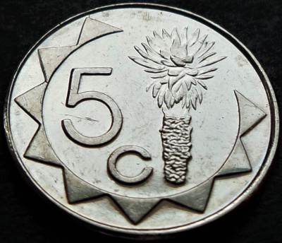 Moneda exotica 5 CENTI - NAMIBIA, anul 2012 * cod 2445 = A.UNC foto