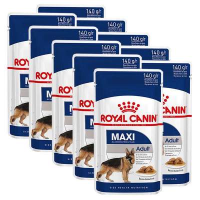 Pliculeț Royal Canin Maxi Adult 10 x 140 g foto