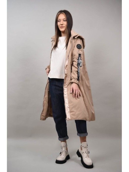 GEACA LUNGA TIP TRENCI CATENA S-M Camel