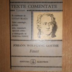 Johann Wolfgang Goethe - Faust. Texte comentate (1982)