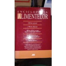 Enciclopedia alimentelor , 2500 de termeni , 1700 de alimente , 400 de tabele cu date despre compozitia chimica , 30 de tabele despre conserve si prep