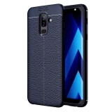 Cumpara ieftin Husa Telefon Silicon Samsung Galaxy J8 2018 j810 A6+ A605 Litchi Blue