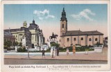 Piata Unirii cu statuia Reg. ferdinand I. Oradea (circulata 1930)