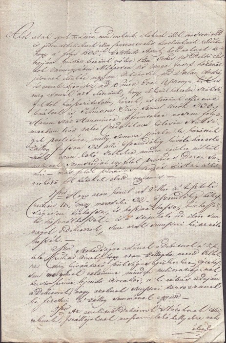 A3085N Contract de &icirc;mprumut cu zălogire de păm&acirc;nturi, 1835, comitatul Solnocul Interior, Transilvania, sigilii &icirc;n ceară roșie, limba maghiară