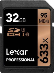 Card memorie Lexar LSD32GCB1EU633, SD, 32GB, Lexar 633x C10 U1 foto