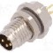 Conector M8, 4 pini, clasa etanseitate IP67, TE Connectivity - T4040014041-000