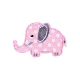 Aplicatie termoadeziva, 55 x 82 mm, elefant roz, Crisalida
