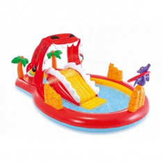 Piscina gonflabila pentru copii cu tobogan Red Dragon, Intex 57160 foto