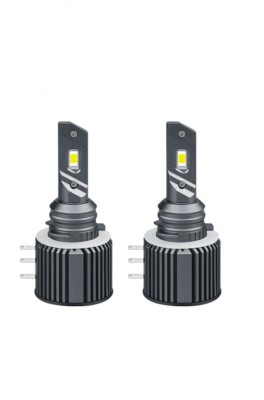 Set 2 leduri h15 evo , super canbus , hy power , 6500k,12v foto