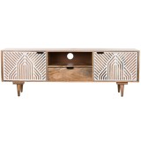 Cumpara ieftin Mobilă TV Home ESPRIT Alb Lemn de mango 160 x 41 x 55 cm