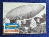 Aviatie - ARIPI ROMANESTI - CP - ZEPPELIN Dirijabilul Santos Dumont