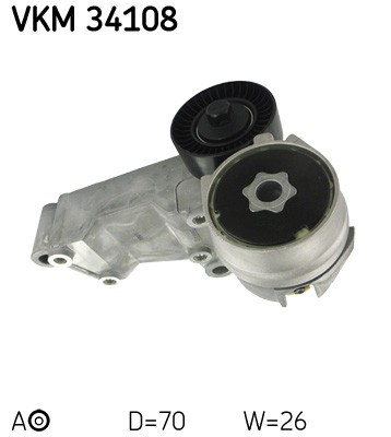 SKF VKM 34108 rola intinzator,curea transmisie foto