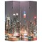 Paravan cameră pliabil 160 x 170 cm, New York pe timp de noapte