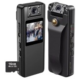 Cumpara ieftin Body camera corporala iUni A22, 16GB, Reportofon, Night Vision, Lentila rotativa 180&deg;
