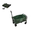 Cărucior Plajă Pliabil Standard, Grădină, Verde, 80kg, Roți 13x3cm, Oxford 600D, Transport Ușor