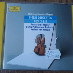 CD Mozart ‎- Violinkonzerte Nr. 3 & 5 [Anne-Sophie Mutter, Herbert von Karajan]