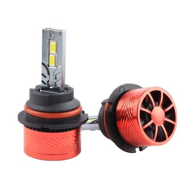 Set 2 LED-Uri Auto Techstar&amp;reg; P14, 9007, 120W, 18000 Lumeni, 6000K, 12-24V, Unghi Fascicul 360&amp;deg;, CSP 3570, Canbus, Radiator Aluminiu, Racire Cooling Te foto