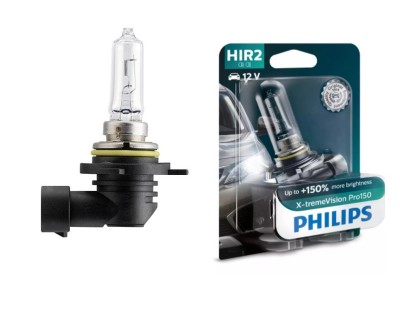 Bec HIR2 (9012) PHILIPS 99ZS324P, 12V; 55W; X-tremeVision Pro150; cu pana 150% mai multa lumina; PX22D; ECE, 1 buc. foto