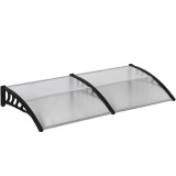 Copertina marchiza, policarbonat si aluminiu, transparent, 200x96x27 cm, ART