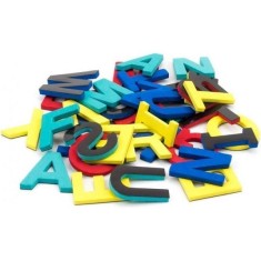 Litere mari magnetice din spuma, 62 piese