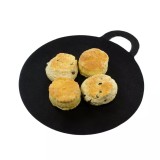 Placa de gratar rotunda din fonta cu manere, 30 cm Handy KitchenServ