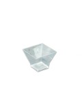Set 25 buc boluri transparente Pagoda, finger food, 60 cc