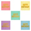 Set șervețele Petrecere Multicolor, 33x33cm, 25 Buc, Mesaj Happy Birthday, 2 Straturi, Oem