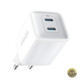 Incarcator Retea Anker 521 Nano Pro 40W 3A 2 x USB-C Alb A2038G21