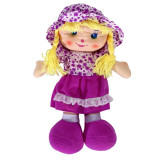 Papusa din material textil My Doll, 29 x 19 cm, Mov, General