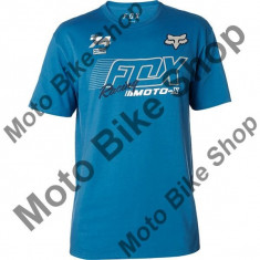 MBS FOX T-SHIRT FLECTION TECH, heather blue, M, Cod Produs: 21536522MAU foto