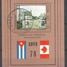 Cuba 1978 Expo Phila, perf. sheet, used AA.005