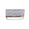 Geanta dama tip plic de seara, ocazii si petreceri, Gri relief, 26 x 12 cm, Magrot 25023
