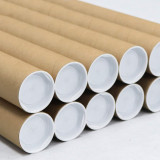 Tub din carton pentru protectie la transport folii si printuri, lungime 130 cm, diametru &Oslash;76mm, grosime perete 4mm