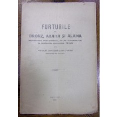FURTURILE DE BRONZ, ARAMĂ ȘI ALAMĂ DESCOPERITE PRIN URMĂRIRI, ANCHETE, DENUNȚURI ȘI DESCINDERI PERSONALE de NICOLAE IONESCU-CLOPOTARU (1923)
