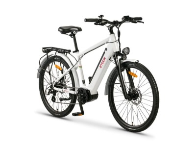 Bicicleta electrica Z-Tech ZT-85 SWORDFISH, motor 250W, baterie 36V 12Ah, viteza 25km/h, autonomie 40km, viteza maxima asistata 25km/h - Alb foto