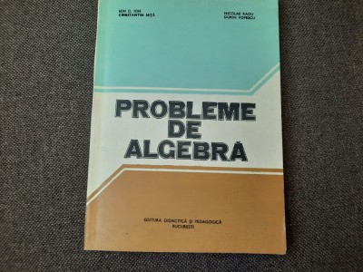 PROBLEME DE ALGEBRA- ION D. ION foto