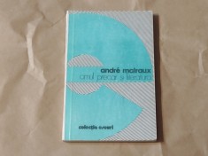 ANDRE MALRAUX - OMUL PRECAR SI LITERATURA foto