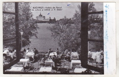 bnk cp Bucuresti - Vedere din Parcul V I Stalin - uzata foto