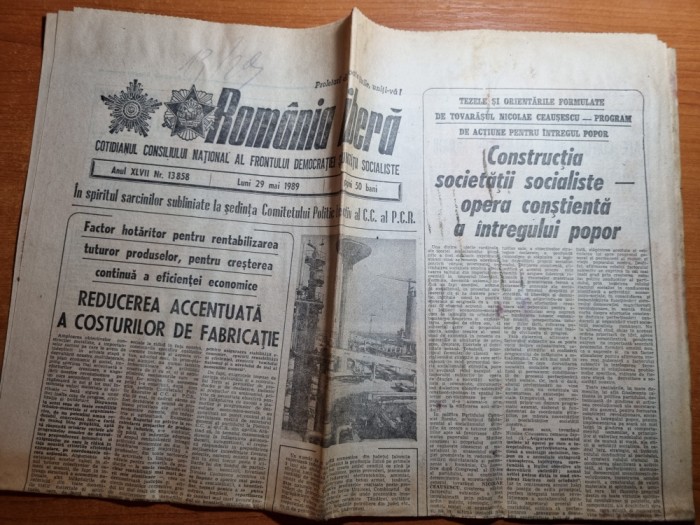 romania libera 29 mai 1989-art. cluj napoca,calarasi,resita