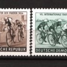 GERMANIA (DDR) 1954 – SPORT. CICLISM, SERIE NESTAMPILATA, F123