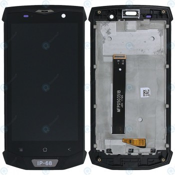 Capacul frontal al modulului de afișare Blackview BV8000 Pro + LCD + digitizer negru foto