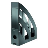 Suport reviste plastic Herlitz negru